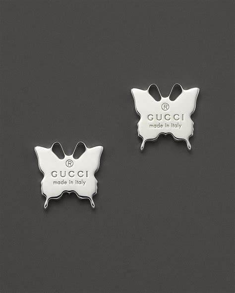 butterfly gucci earrings|gucci butterfly stud earrings.